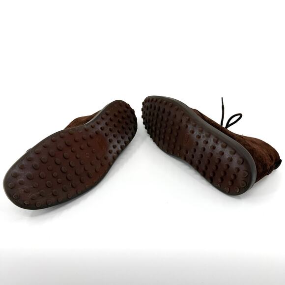 Tod’s Brown Suede Gommino Pebble Sole Chukka Desert Boots main image 9